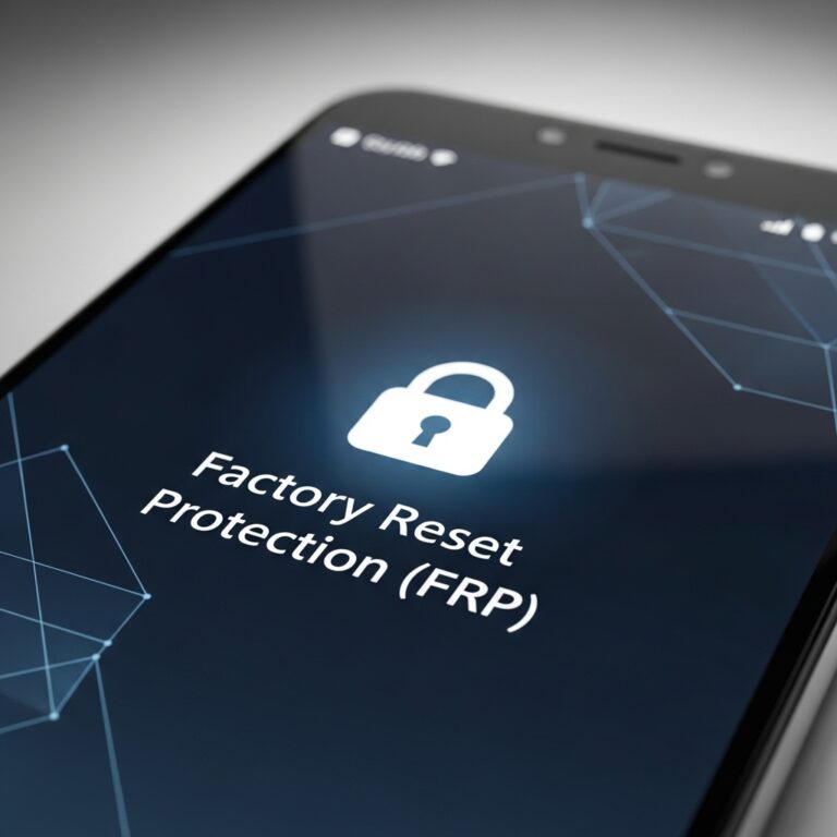 iReverse UniSPD FRP Tool: Safe Guide & Best Options 1 Factory Reset Protection FRP lock screen illustration on Android phone